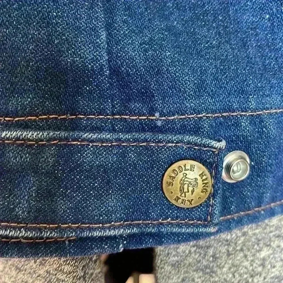 Vintage saddle King Westerndenim men’s or women’s vest. - Picture 5 of 7